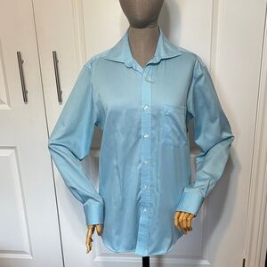 MICHAEL Michael Kors Light Blue Men's Dress Shirt - Chest Pocket neck 15.5